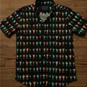 The Beatles x Sec 119 Help Short Sleeve Button Down Shirt.